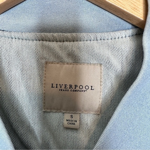 Liverpool lightweight bleach washed full zip jacket - Picture 3 of 6